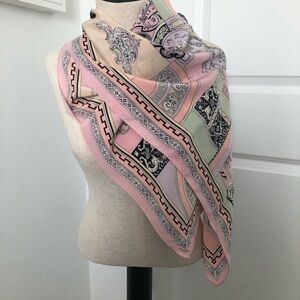 Vintage The Limited Silk Elegant Pink Scarf